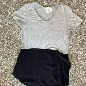 Color block tee shirt